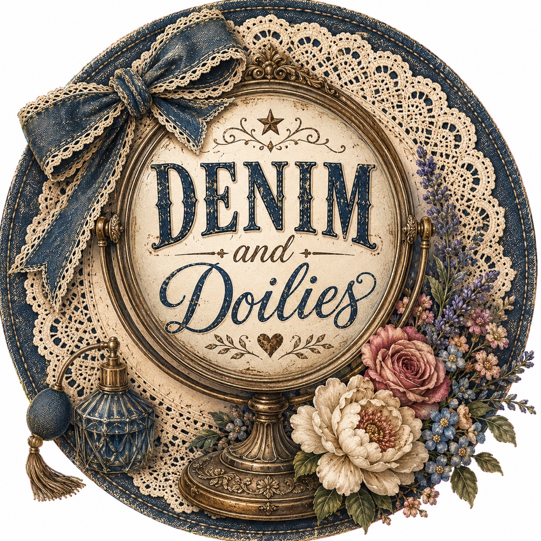 Denim and Doilies